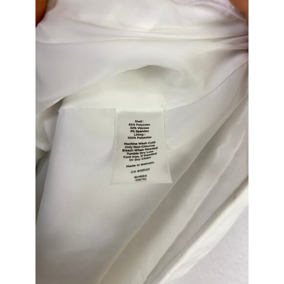 Woman's Talbots Heritage Copped Straight Leg white Dress Pants - Size 18 Formal - Picture 9 of 11
